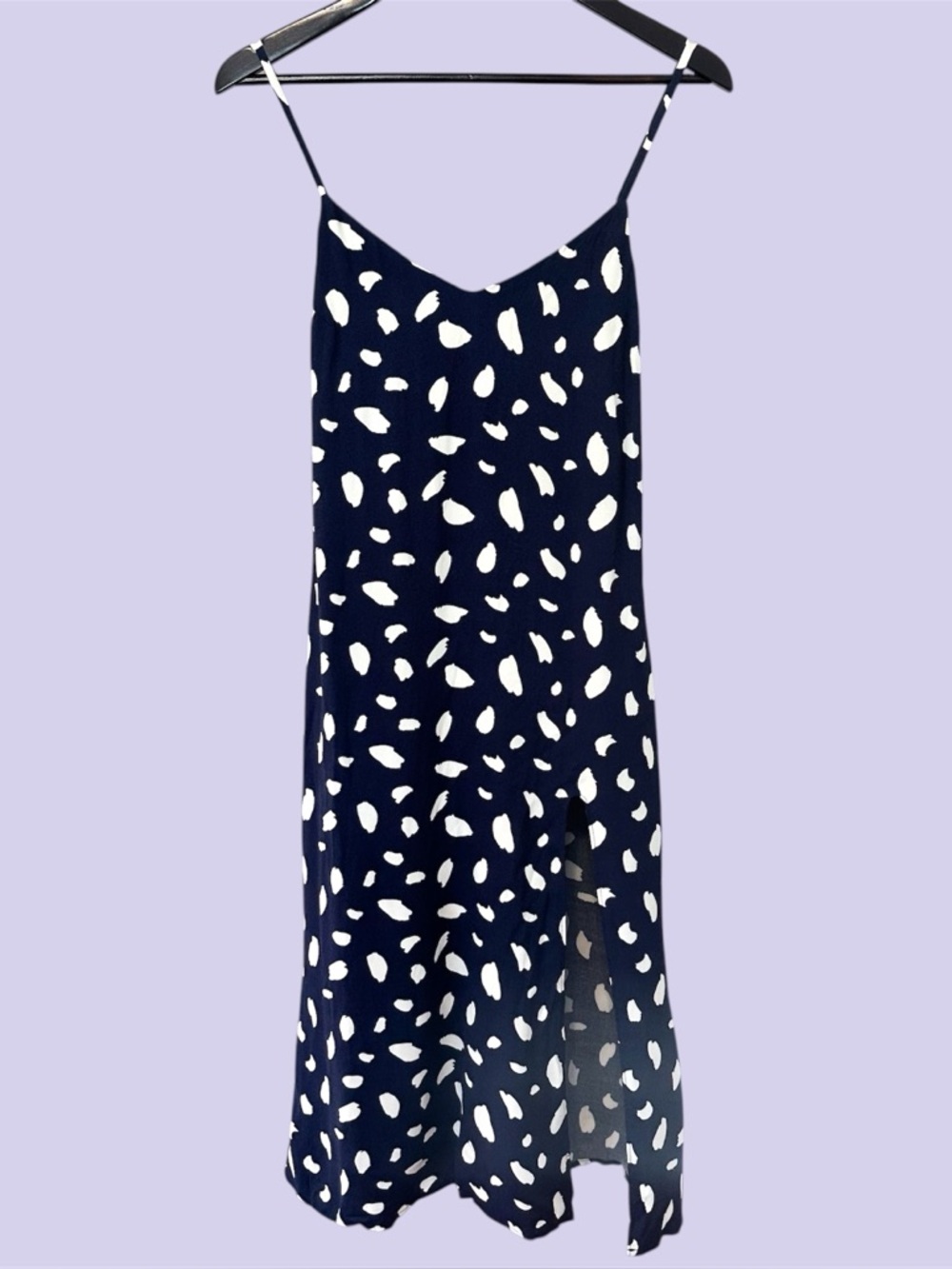 Reformation crimini moray blue slip dress